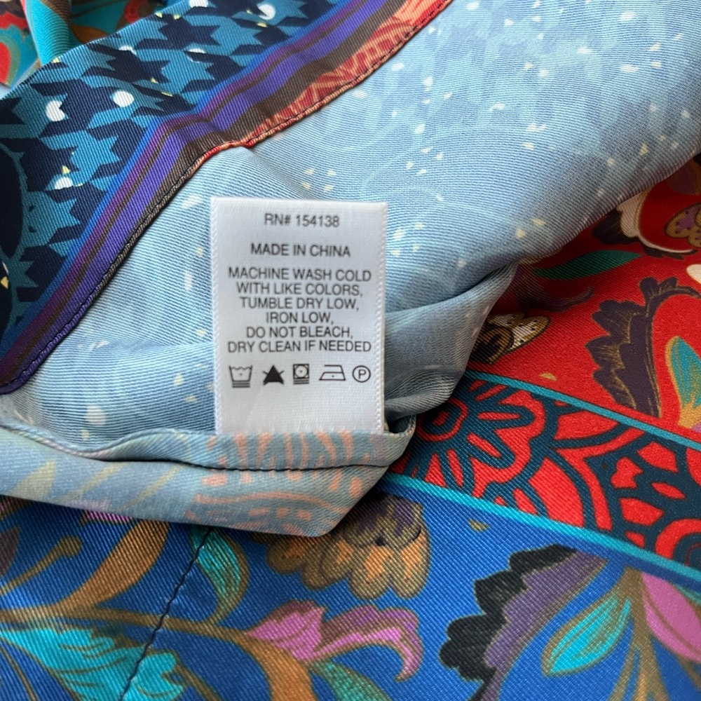 Staud Patchwork Button Down Shirt - Size L - image 7